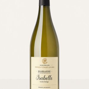 Bouteille de vin blanc Marsanne « Isabelle » – Maison Gilles Père & Fils, vigneron en Vallée du Rhône depuis 1890