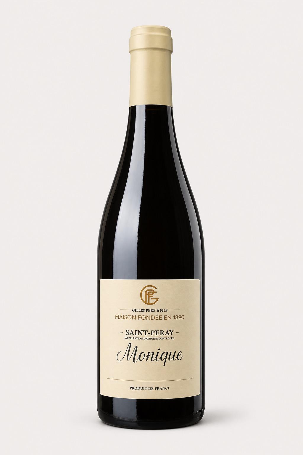 Bouteille de vin blanc Saint-Péray « Monique » – Maison Gilles Père & Fils, vigneron en Vallée du Rhône depuis 1890