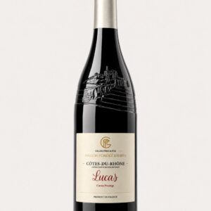 Bouteille de vin Côtes-du-Rhône cuvée Lucas, Maison Gilles Père & Fils